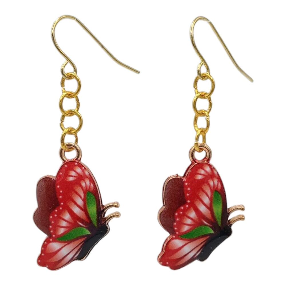 Whimsical Butterfly Dangle Earrings – Boho Festival Everyday Jewelry